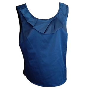 Kasper Blue Tank Career Blouse 14